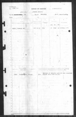 Thumbnail for Report of Changes > 7-Feb-1945