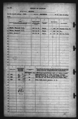 Thumbnail for Report of Changes > 30-Sep-1941