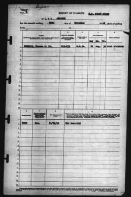 Thumbnail for Report of Changes > 30-Nov-1942