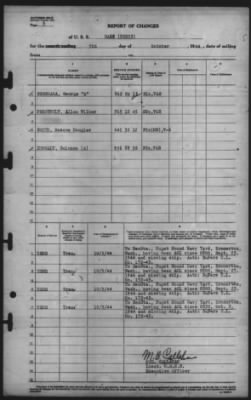 Thumbnail for Report of Changes > 5-Oct-1944