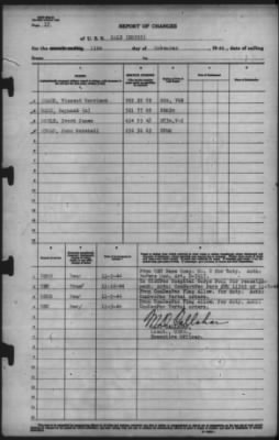 Thumbnail for Report of Changes > 11-Nov-1944