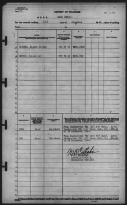 Thumbnail for Report of Changes > 25-Nov-1944