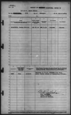 Thumbnail for Report Of Changes > 14-Feb-1944