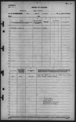 Thumbnail for Report of Changes > 7-Jan-1945