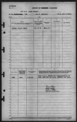 Thumbnail for Report of Changes > 1-Feb-1945