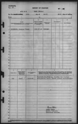 Thumbnail for Report of Changes > 16-Apr-1945