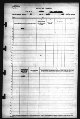 Thumbnail for Report of Changes > 30-Apr-1943