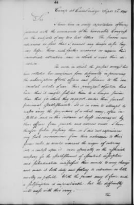 Thumbnail for Ltrs from George Washington > Vol 1: Transcripts 1775-6 (Vol 1)