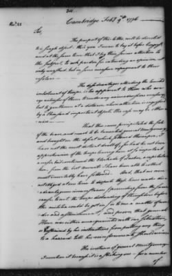 Ltrs from George Washington > Vol 1: Transcripts 1775-6 (Vol 1)