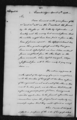 Ltrs from George Washington > Vol 1: Transcripts 1775-6 (Vol 1)