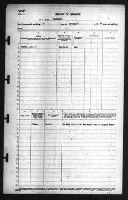 Thumbnail for Report of Changes > 9-Nov-1941