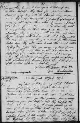 Thumbnail for Ltrs from George Washington > Vol 2: Transcripts 1776 (Vol 2)