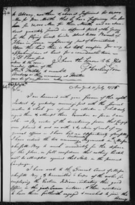 Thumbnail for Ltrs from George Washington > Vol 2: Transcripts 1776 (Vol 2)