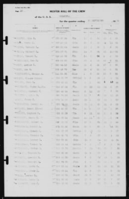 Muster Rolls > 30-Sep-1939