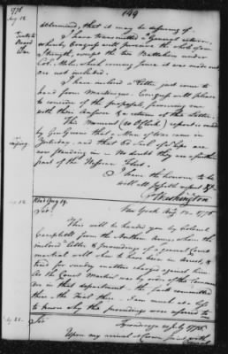 Thumbnail for Ltrs from George Washington > Vol 2: Transcripts 1776 (Vol 2)