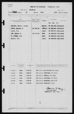 Thumbnail for Report of Changes > 20-Jul-1939