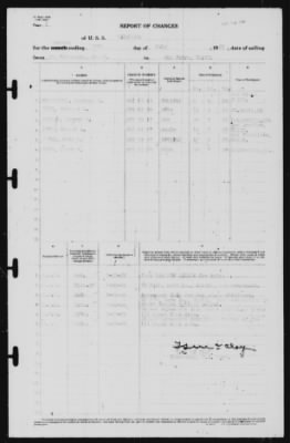 Thumbnail for Report of Changes > 29-Jul-1939