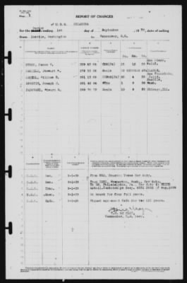 Thumbnail for Report of Changes > 1-Sep-1939