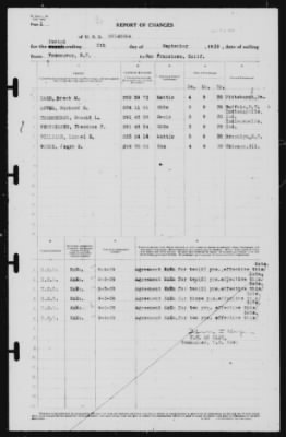 Thumbnail for Report of Changes > 5-Sep-1939