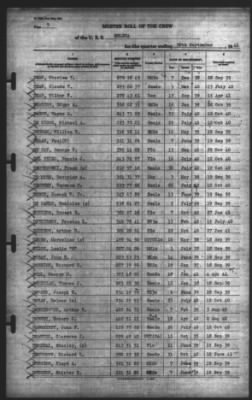 Muster Rolls > 30-Sep-1941