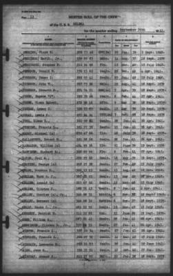 Muster Rolls > 30-Sep-1941