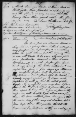 Thumbnail for Ltrs from George Washington > Vol 2: Transcripts 1776 (Vol 2)