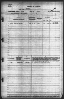 Thumbnail for Report of Changes > 21-Jul-1942