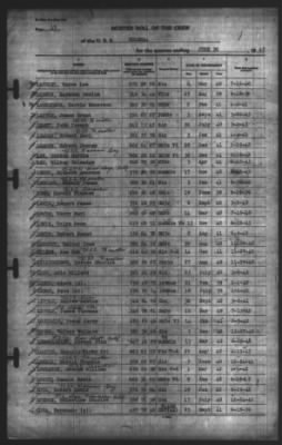 Muster Rolls > 30-Jun-1943