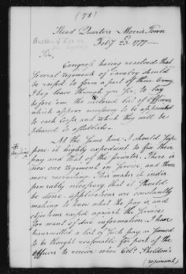 Thumbnail for Ltrs from George Washington > Vol 3: Transcripts 1777 (Vol 3)