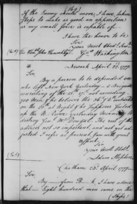 Thumbnail for Ltrs from George Washington > Vol 3: Transcripts 1777 (Vol 3)