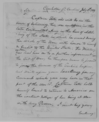 Misc Ltrs to Congress 1775-89 > T (Vol 22)