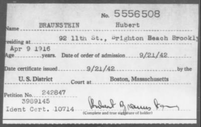 1942 > BRAUNSTEIN Hubert