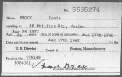 1942 > BRICK Louis