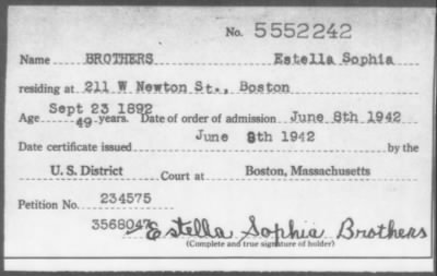 1942 > BROTHERS Estella Sophia