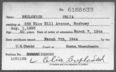 Thumbnail for 1944 > BRYLOWICH CELIA