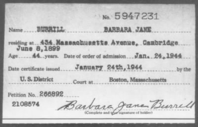 Thumbnail for 1944 > BURRILL BARBARA JANE