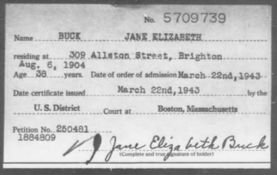 Thumbnail for 1943 > BUCK JANE ELIZABETH