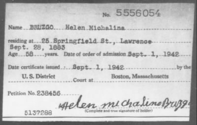 1942 > BRUZGO Helen Michalina