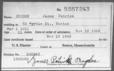 1942 > BUGDEN James Patrick