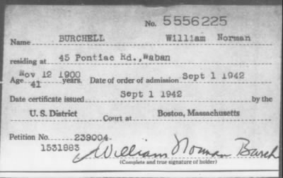 1942 > BURCHELL William Norman