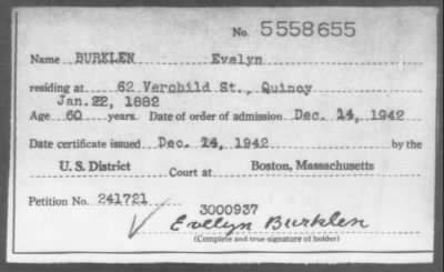 1942 > BURKLEN Evelyn