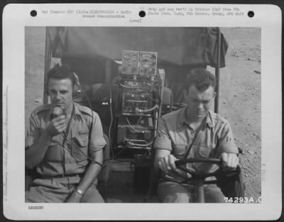 Thumbnail for Consolidated > Close-Up Of Portable Radio Installed In Jeep.  Karachi Air Base, India.  15 August 1942.