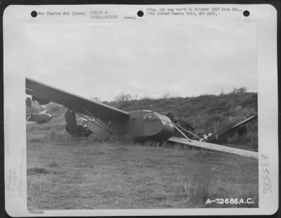 Thumbnail for Consolidated > Damaged Gliders Of The 1St Air Commando Group, Resulting From A Wind Storm At A Base In Asansol, India.  22 April 1945.