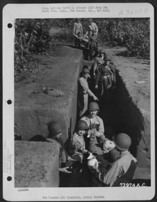 Consolidated > Hospital Slit Trench At Chakulia, India. February 1943.