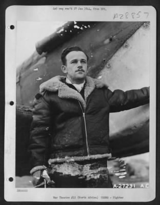 Thumbnail for Consolidated > 2nd Lt. Henry A. Roche, Hibbing, Minnesota, fighter pilot, 12th AF. North Africa.