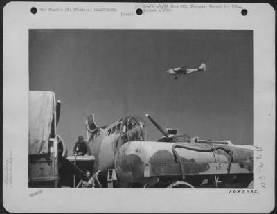 Thumbnail for Consolidated > Tunisia-Since 19 March 1942, the Allied Air Forces Shuttle Service has been in action once more against Rommel's forces in Southern Tunisia. Boston and Baltimore bombers have kept up constant attacks day by day with greater intensity than in raids