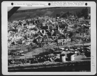 Consolidated > Bomb damage to the center portion of Luzon Island, Philippine Islands.