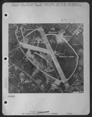 Thumbnail for Consolidated > Neilson Field, Luzon Island, P.I. now captured, looked like this after carrier strikes and before 13th AF attack on 6 Jan. 1945.