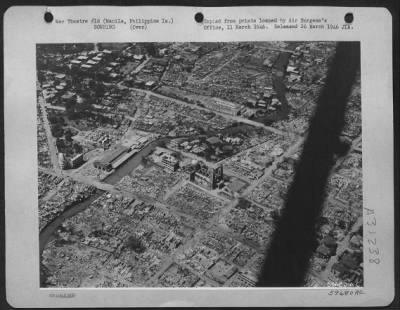 Thumbnail for Consolidated > Bomb damage in Manila, Philippine Islands, Feb. 1945.