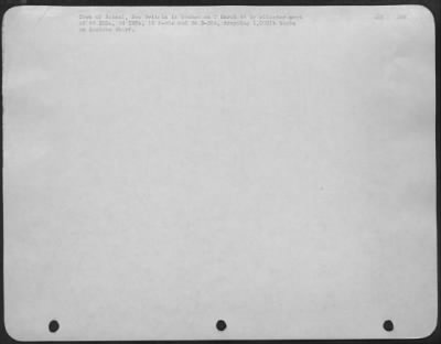 Consolidated > Town of Rabaul, New Britain is bombed on 2 March 44 by all-star cast of 48 SHDs, 24 TBFs, 16 P-40s and 24 B-25s, dropping 1,000 lb bombs on Customs Wharf.